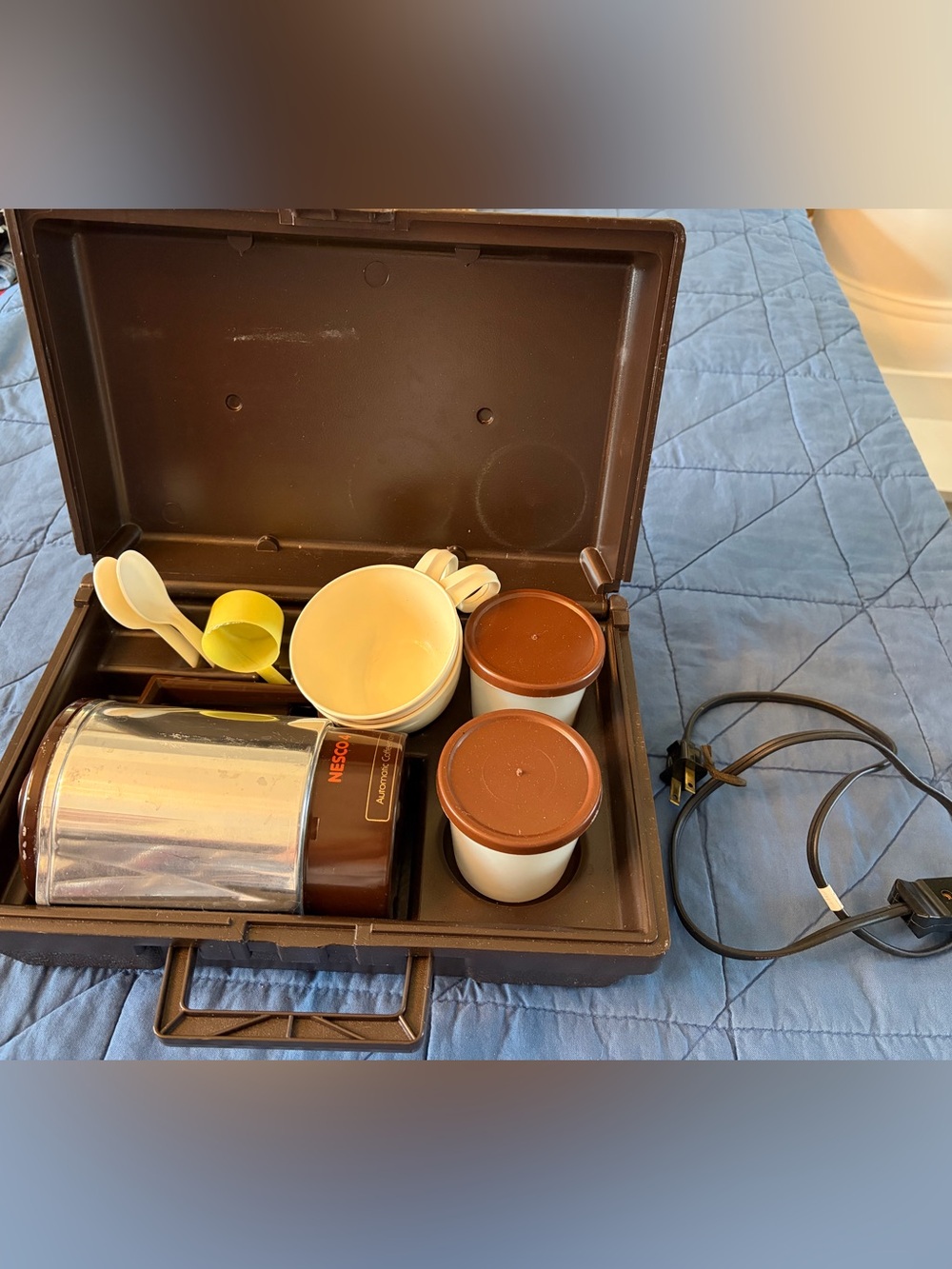 Vintage Nesco Home n Away Coffee Travel Kit Dual